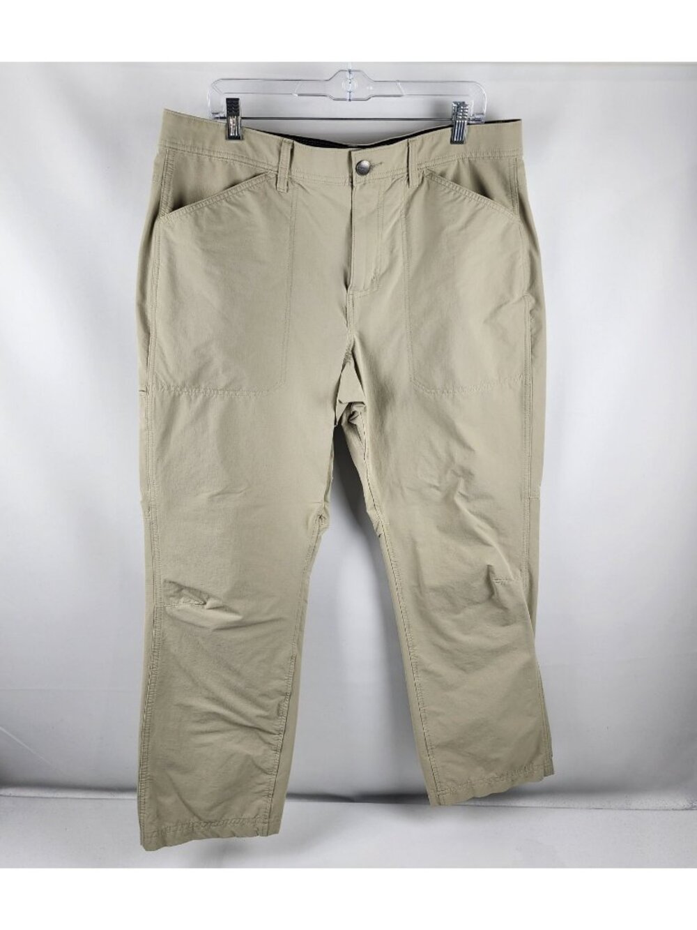 Ascend Pants Men 38x30 Beige Cargo Pocket Straight Leg Hiking Pants